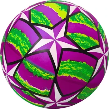 Hračka pro psa Fialový gumový míč se svítícími hvězdičkami 24 cm