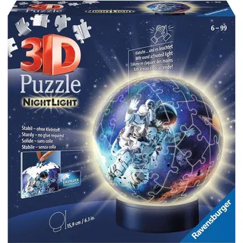 3D puzzle RAVENSBURGER 3D Svítící puzzleball Astronaut 72 dílků