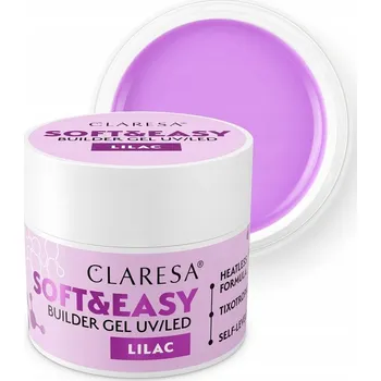 Lak na nehty Claresa Stavební gel Soft&Easy Lilac 90g Jemná fialová