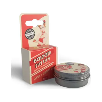 Péče o rty Green idea Balzám na rty - Jahoda a jojobový olej 15 ml