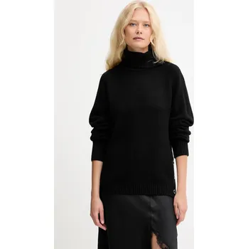 Pánský svetr Svetr z vlněné směsi Silvian Heach DIOUF GPA25232LU černá 99X, vel. M