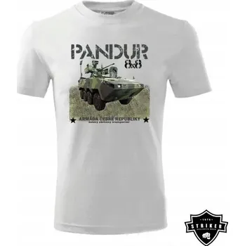 Pánská móda Tričko STRIKER STRIKER PANDUR Barva: bílá, Velikost: S