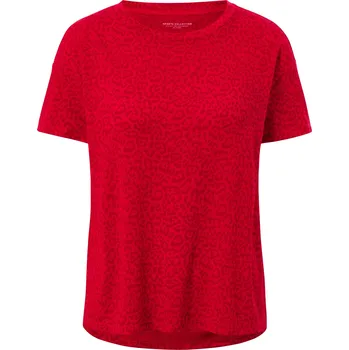 Dámské tričko 700466 - Tchibo - Sportovní tričko - pro ženy - vel. S 36/38 - barva: červená/s potiskem