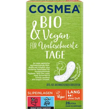 Menstruační vložka Cosmea Slipové vložky Long 26 ks eco ECO VEGAN Množství: 1 ks
