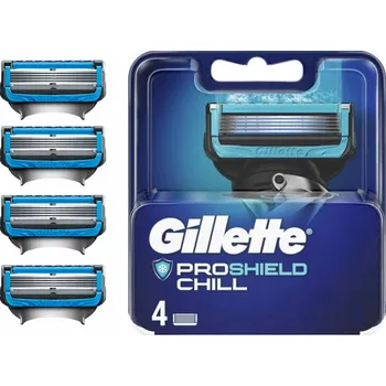 Příslušenství k holicímu strojku Náhradní hlavice do holicího strojku Gillette ProShield Chill 4 ks