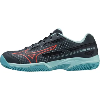 Pánská tenisová obuv Dětská tenisová obuv Mizuno EXCEED STAR Jr. CC/CBlue/Soleil/TTurquoise/32.5/1.0 Velikost: 36.0/3.5