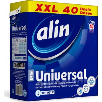 Prací prášek Alin 40 praní univerzální prací prášek 2,28 kg na barevné i bílé prádlo