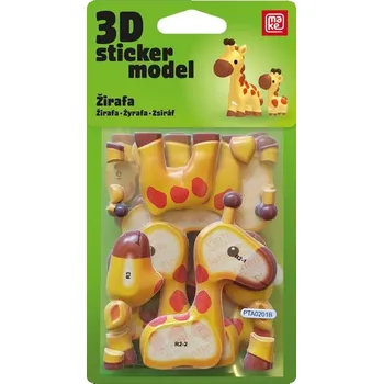 omalovánky 3D Sticker Model ZOO Žirafa- MAKE 1042612