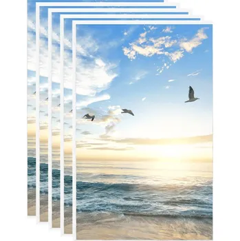 Rám na obraz vidaXL Fotorámečky koláž 5 ks na zeď nebo stůl bílé 13 x 18 cm MDF