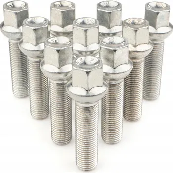 Šroubek na kolo GETMANN 10x prodloužené šrouby kol M14x1,5x40mm R14 koule