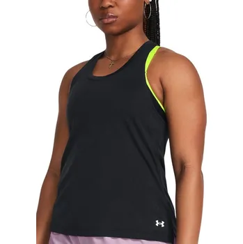 Dámská móda Tílko Under Armour UA Launch Splatter Singlet-BLK 1382437-001 Velikost L