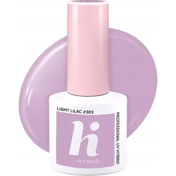 Lak na nehty Hybridní lak barevný lak hi hybrid 303 Light Lilac 5 ml