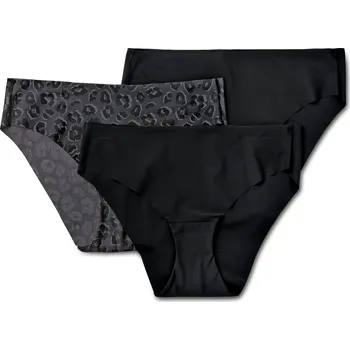 Kalhotky 725376 - Tchibo - Sportovní kalhotky Magic Cut - pro ženy - vel. L 44/46 - barva: černá/s potiskem