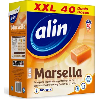 Prací prášek Prací prášek ALIN MARSELLA 40 praní 2,28 kg s marseillským mýdlem