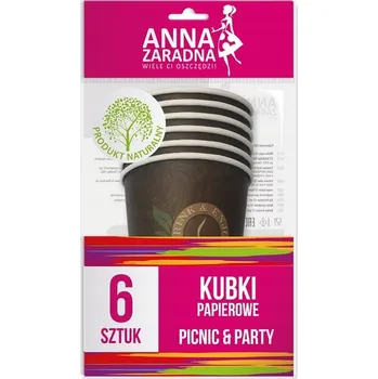 Jednorázové nádobí Papírové kelímky 6 ks Anna Zaradna