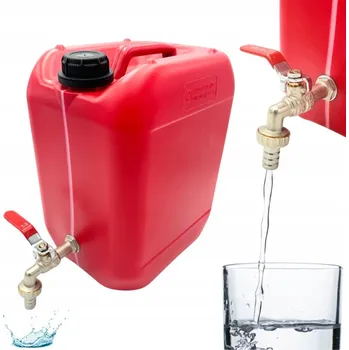 Kanystr Nádoba na vodu TradeMotion 10 l s kovovým kohoutkem a rukojetí