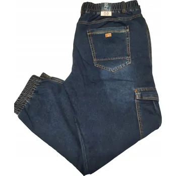 Pánské kalhoty 2XL Velké Měkké Jogger Kalhoty Vzhled Jeans Stahovací Šňůrka XXL