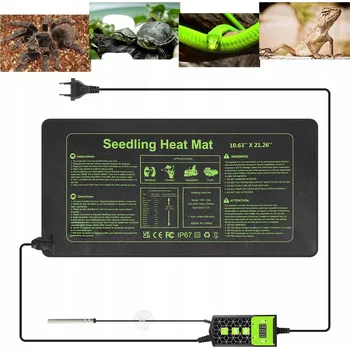 POLŠTÁŘ DO SKLENÍKU 57 X 27 CM, SAZENICE VYHŘÍVACÍ PODLOŽKA PRO DOMÁCÍ POUŽITÍ