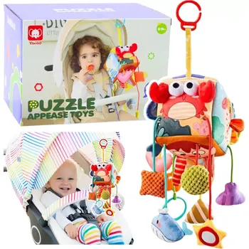 Hračka pro nejmenší Sensoryční Kostka s Mořskými Zvířátky