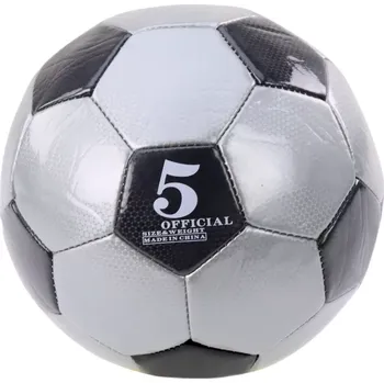 Fotbalový míč Klasický fotbalový míč, průměr 24 cm, velikost 5, šedý