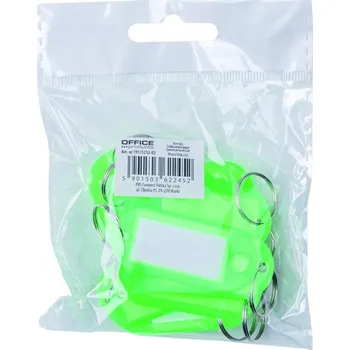 OFFICE PŘÍVĚSEK NA KLÍČE NA KLÍČE 10 KS ZELENÝ