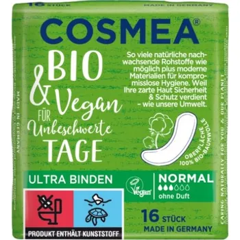 Cosmea Slipové vložky Ultra normal 16 ks eco ECO VEGAN Množství: 1 ks