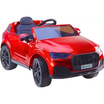 Dětské vozidlo Autíčko na baterie Audi Q7 červené lakované