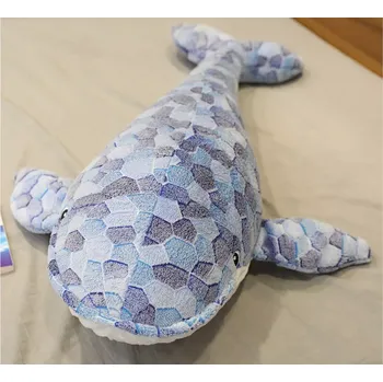Hračka Plyšová velryba šedá 90 cm
