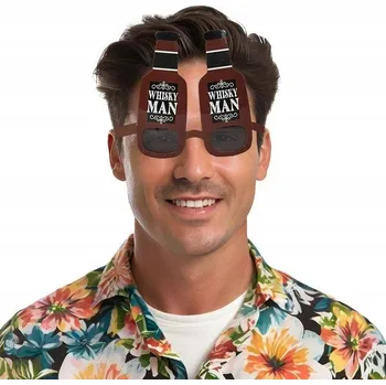 Karnevalový doplněk Guirca Brýle Whisky Man hnědé