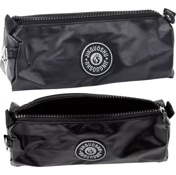 Penál Školní penál černý jednokomorový 21,5 cm