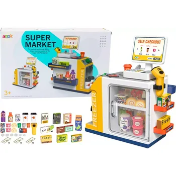 Dětské zboží Dětský supermarket s pokladnou a skenerem světel a zvuků