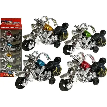 Modelovací hmota Lean Toys Sada Motorka v pohybu 4 kusy