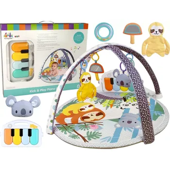 Hrací deka Leantoys Vzdělávací mat koala klavírní melodie přívěsky