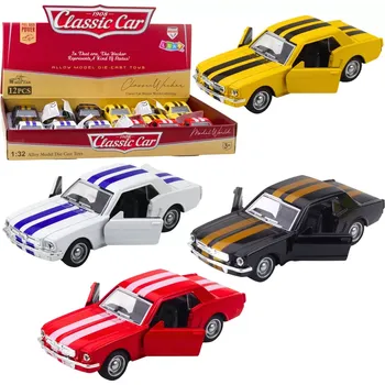 autíčko Kovové klasické autíčko 1:32 s pohonem pull-back a otevíracími dveřmi