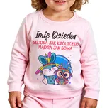 Růžové dětské pyžamo SLADKÉ PŘÁTELÉ Mix Vzorů Velikost 98 cm