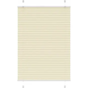 Roleta Roleta plisé krémová 85x150 cm, Šířka látky 84,4 cm