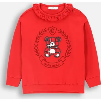 Tričko pro dívku Červené tričko s medvídkem 068 Coccodrillo ZC4