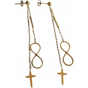 Náušnice STŘÍBRNÉ NÁUŠNICE OCEL CHIRURGICKÁ VISACÍ DLOUHÉ