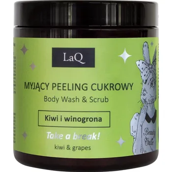 Tělový peeling LaQ Králíček Kiwi a Hroznové Víno 220 g cukrový peeling