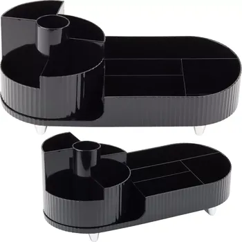 Organizér na kosmetiku Černý otočný multifunkční organizér na kosmetiku a pracovní stůl