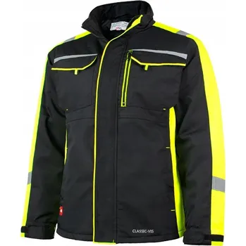 Pracovní obuv Zimní zateplená výstražná pracovní bunda CLASSIC vis short 50