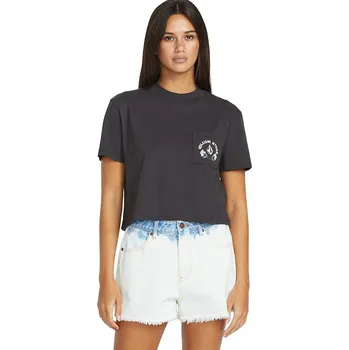 Dámské tričko tričko Volcom Pocket Dial - Vintage Black L