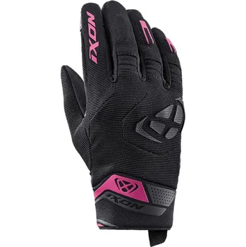 Moto rukavice Dámské rukavice na motorku IXON Mig 2 černo-růžové XL