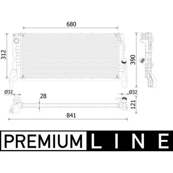 Chladič motoru Chladič, chlazení motoru MAHLE CR 2309 000P