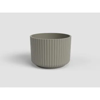 Květináč Květináč Luna, 21 cm, keramika, šedá