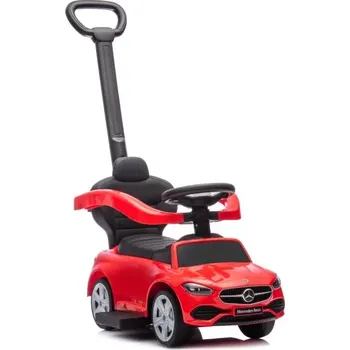 Odrážedlo Odrážedlo s tlačkou Mercedes 3v1 červené