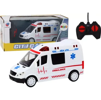 RC model auta rc sanitka na dálkové ovládání se světly a zvuky – bílá