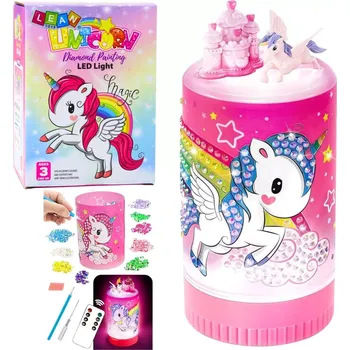 Lampička RKToys Noční lampička Jednorožec LED Diamond Painting