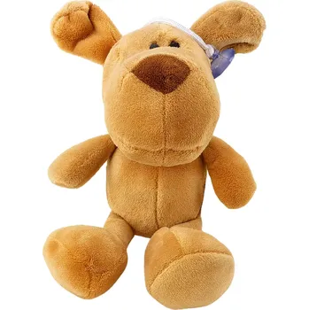 plyšák Plyšový pejsek s přísavkou, hnědý 23 × 12 cm