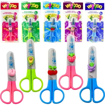 Školní nůžky obouruční s ochranným krytem 12 cm